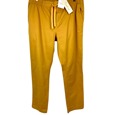 Capture Womens Twill Pants Gold - Size 16