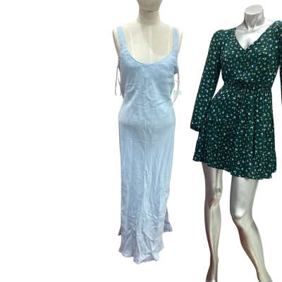 Nude Lucy Womens Size 8 Sky Blue Esme Cupro Slip Dress