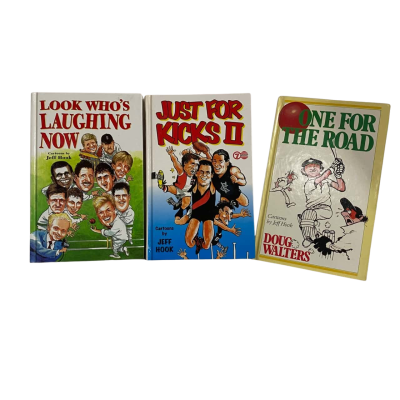 Look Who’s Laughing Now, One For The Road And Just For Kicks Books By Jeff Hook