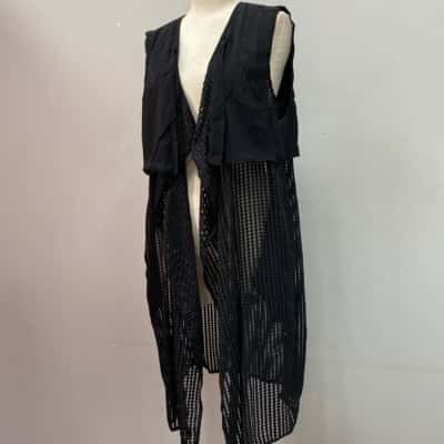 Bardot Orieo Mesh Vest Womens  Size 14 Black  