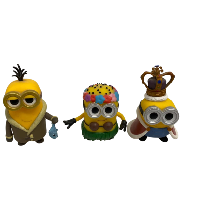 3 x Vinyl Minion Characters