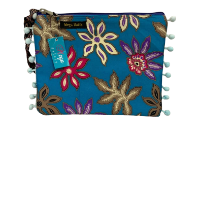 Womens Mega Batik Zipped Pouch /Clutch Bag 
