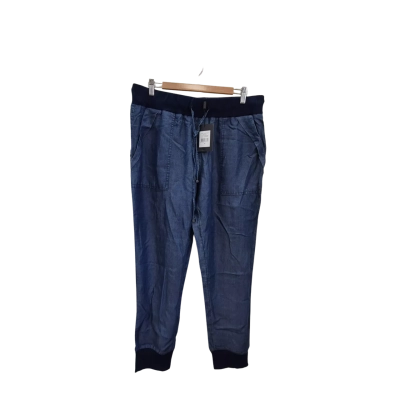 Bettina Liano Tencel Cargo Pants Dark Rinse Size 14 