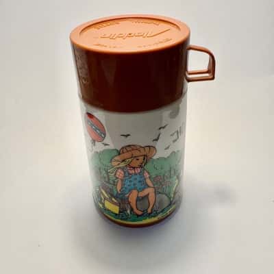 Vtg. Alladen Holly Hobby plastic thermos 