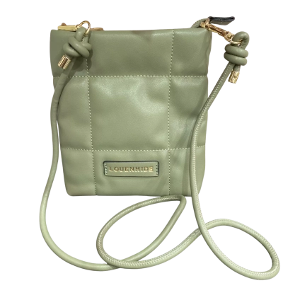 LOUENHIDE Phoebe Puffer Phone Crossbody Bag in Green 