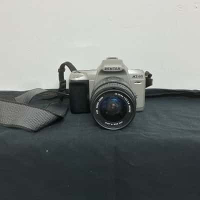 Pentax MZ-60 film camera and case
