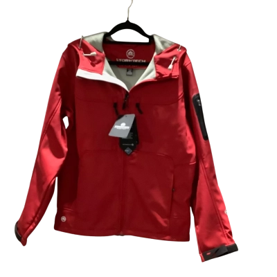 BNWT STORMTECH H2XTREME Mens Size S Red Front Zipper / Hood Jacket