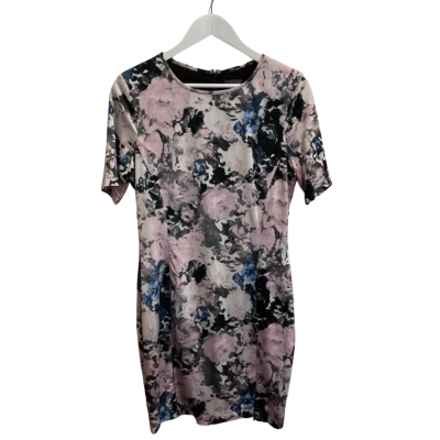 Sheike Size 14 Cocktail Short Sleeve Dress Multicoloured 