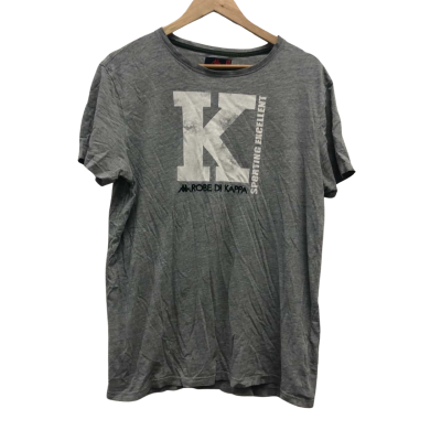 Kappa Mens  Size XL Short Sleeve T-shirt Grey 