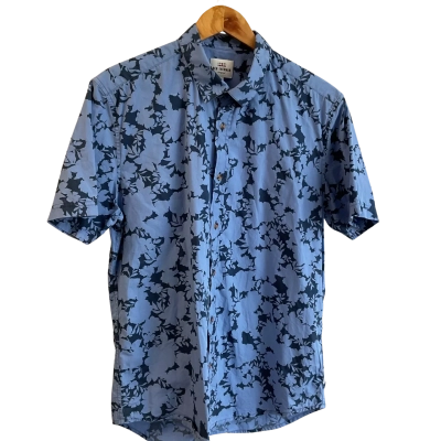 “Ben Sherman” -Mens  Size L - Short Sleeve Shirt Blue 
