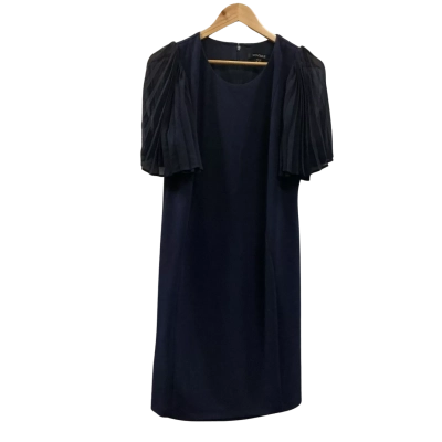 Montique Womens Size 16 Short Sleeve Dress Navy Blue 