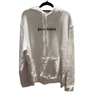  Palm Angels Mens Hoodie White Size XL