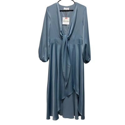 Pasduchas Women's  Size 12 Cocktail  / Formal / Long Sleeve  / Midi Dress Blue 