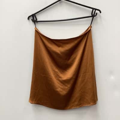  LILYSILK Womens Size M Silk Slip Mustard 