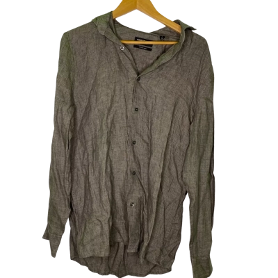 Country Road Mens  Size L Long Sleeve Shirt Grey 