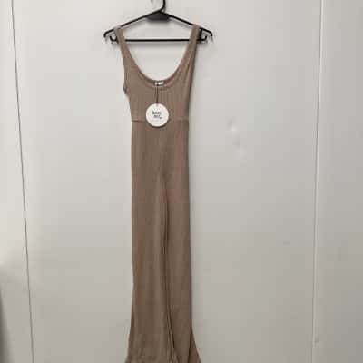 NEW - Princess Polly Callie Jumpsuit Beige Size AU 6