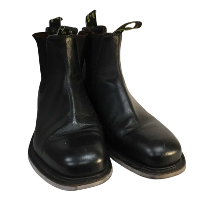  Mens  R M Williams Black Boots Size 8