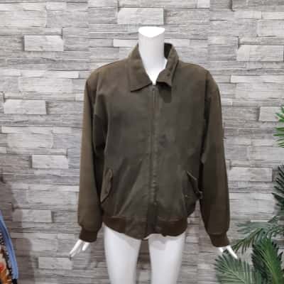  Mens leather cottage  Size L Front Zipper / Winter Jacket Other  AS IS
