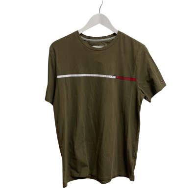Tommy Hilfiger Mens  Size L Short Sleeve T-shirt Green 