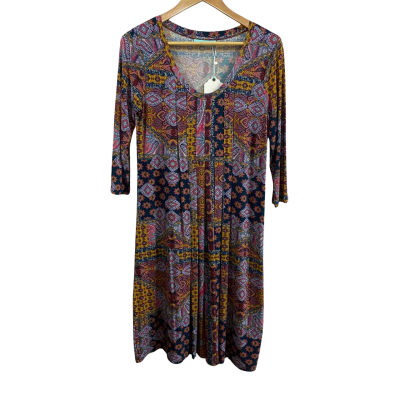 Blue Illusion Womens  Size M Printed Jersey Dress 