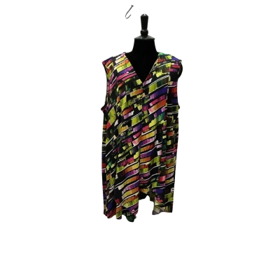 TS Womens Size L Sleeveless Long Top Multicoloured 