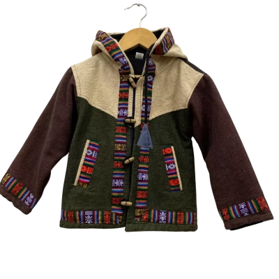 Made in Nepal Baby Size L Jacket Hoodie Multicoloured 