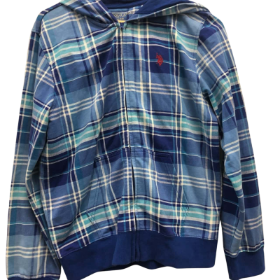 U.S. Polo Assn. Womens  Size 18 / XXL Hoodie Blue / Checked / Pattern 