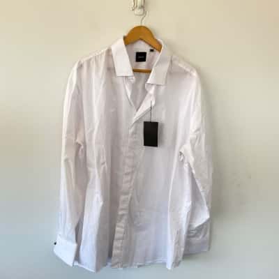Gobell White Long Sleeve Shirt Size 19/48cm