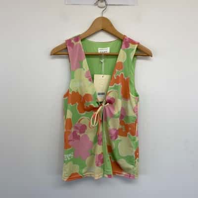 Sabo Skirt Misty Floral Addie Top  Size XS 