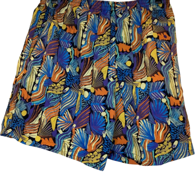 Patagonia Mens  Size S Tailored Shorts Blue / Burnt Orange / Off White / White / Yellow 