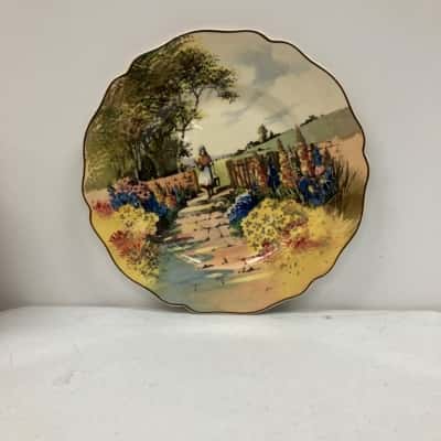 Royal Doulton Milkmaid W/Bucket Plate
