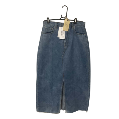  Womens Mood. DNM. Size 30 Light Wash Blue Denim Midi Skirt.