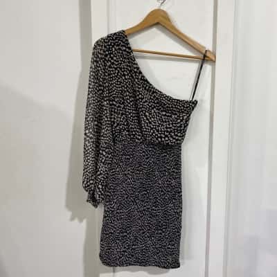 Kookai Womens  Size 38 Black  / White ‘Quartz’ dress
