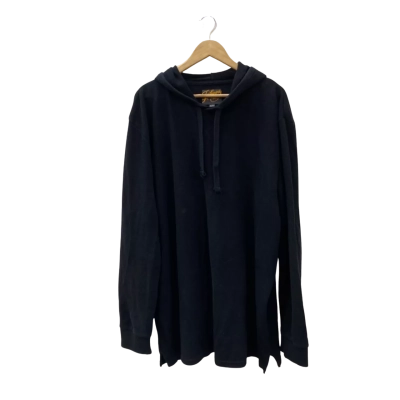 Johnny Bigg Mens  Size XXXL Hoodie Black Waffle Weave