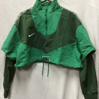 Nike Women’s water repellent crop tracksuit jacket Size XS Green