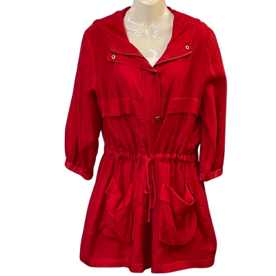 pingpong Womens Size 12 Hooded Jacket Red