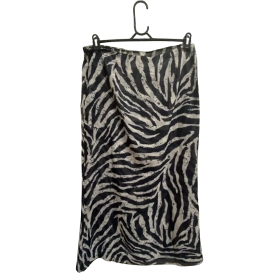 Princess Polly Womens  Size 12 Pencil Skirt Black  / Off White 