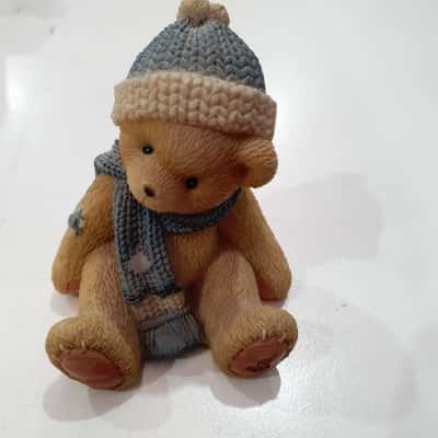 Cherished Teddies A Cold Winter's Day Won't Keep Me Away Bear Figure 