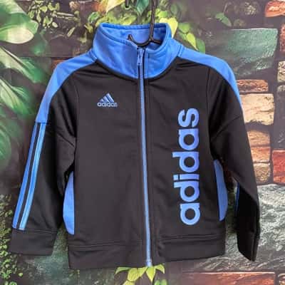 Kids Size 24 months Adidas jacket blue & black 