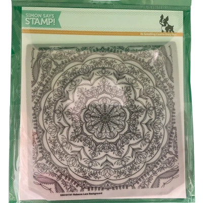 Brand New Simon Says Stamp Rebecca Lace Background Cling Stamp