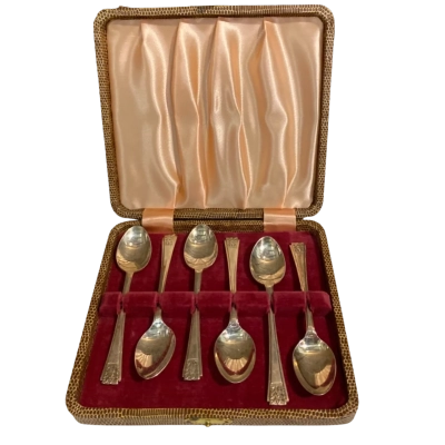 Vintage De Montfort Sheffield Silver Plate EPNS Spoons 