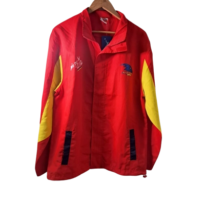 AFL Crows Mens Front Zipper Jacket - Size M 