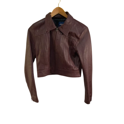 Princess Highway Womens  Size 10 Leather Jacket Brown 