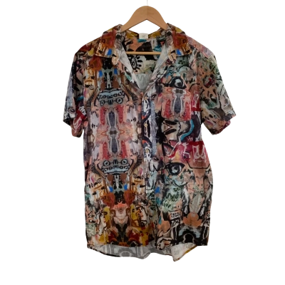 The Critical Slide Society Mens  Size XL Short Sleeve Shirt Multicoloured 