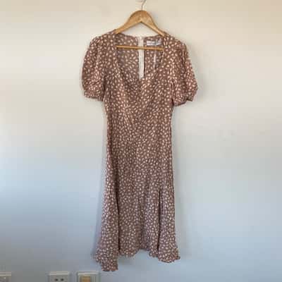 Petal + Pup Mocha Franklin Dress  Size 10 