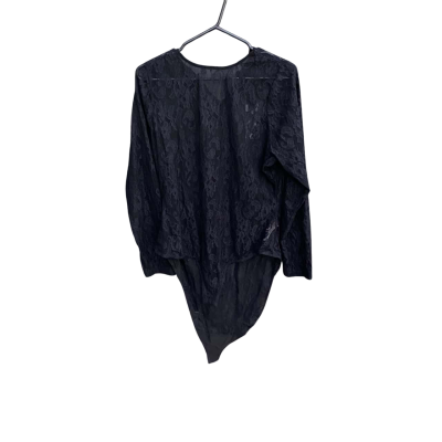 City Chic Womens  Size 16 Black Lace Bodysuit   