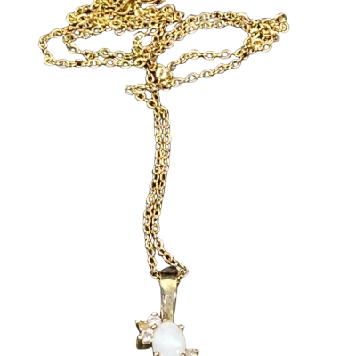 Womens 14kt Gold Plated necklace with pendant