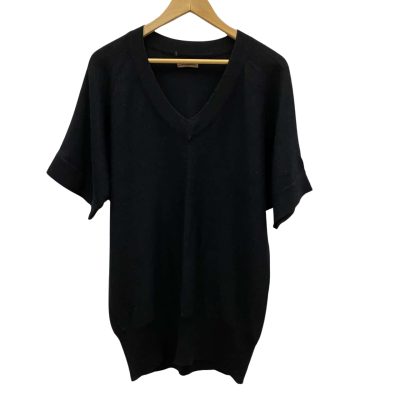 Target Women's Wool Blend Knit Top Size XL Black  