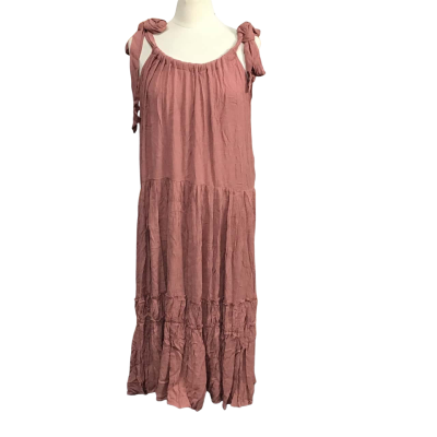 Decjuba Womens  Size L Celeste Tiered Maxi Dress 