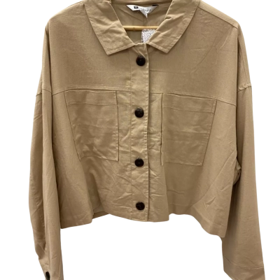 Rockmans Womens  Size 20 Long Sleeve Shackleton/ Shirt Beige 